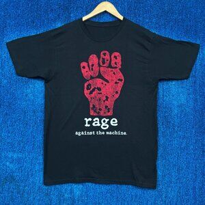 Rage Against the Machine Power to the People Red Fist Tee L